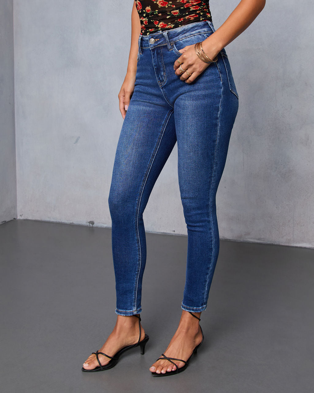 Perry Super Stretch High Rise Skinny Jeans-Vogue Logic