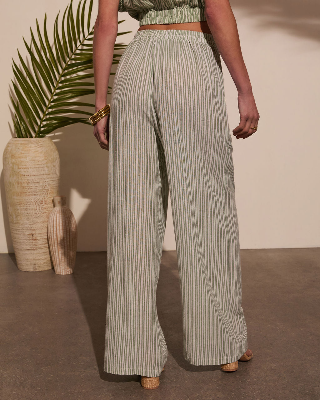 Seas the Day Striped Wide Leg Pants-Vogue Logic