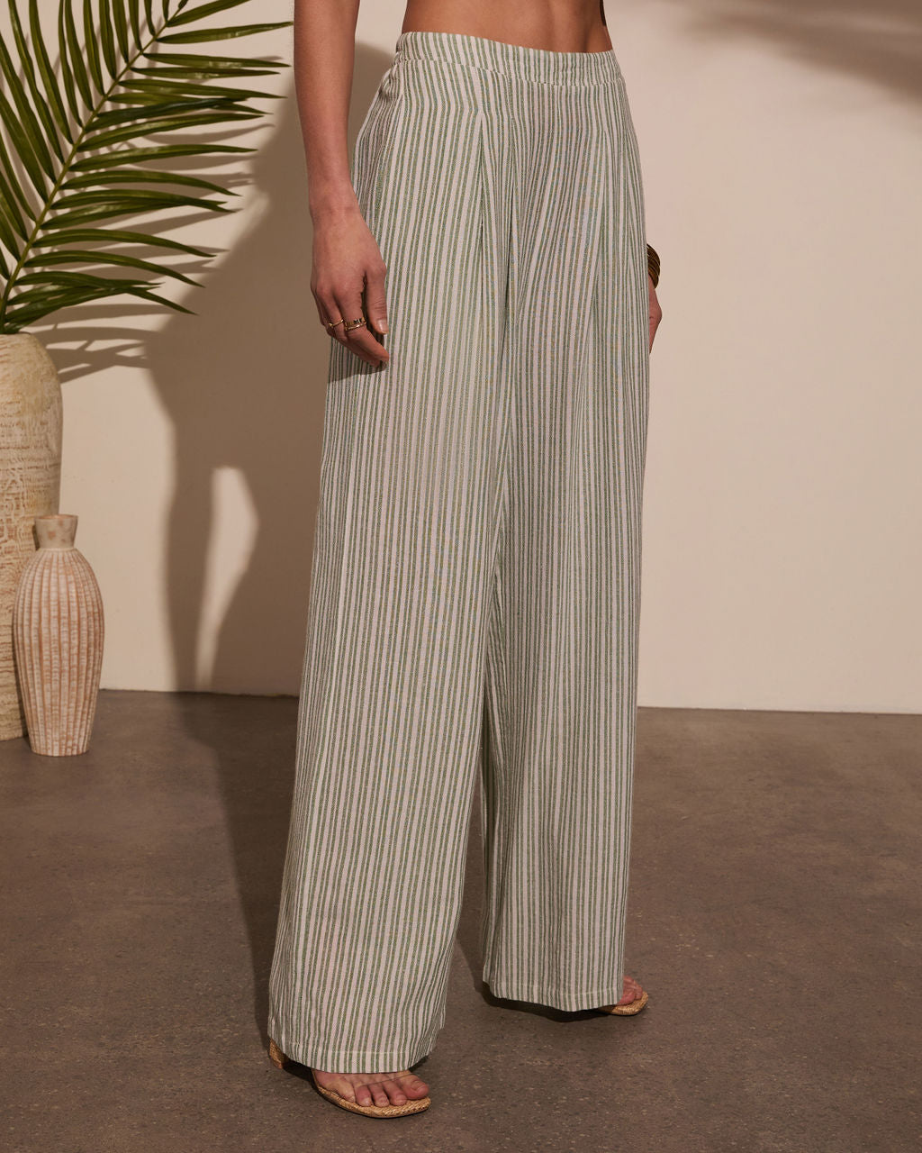 Seas the Day Striped Wide Leg Pants-Vogue Logic