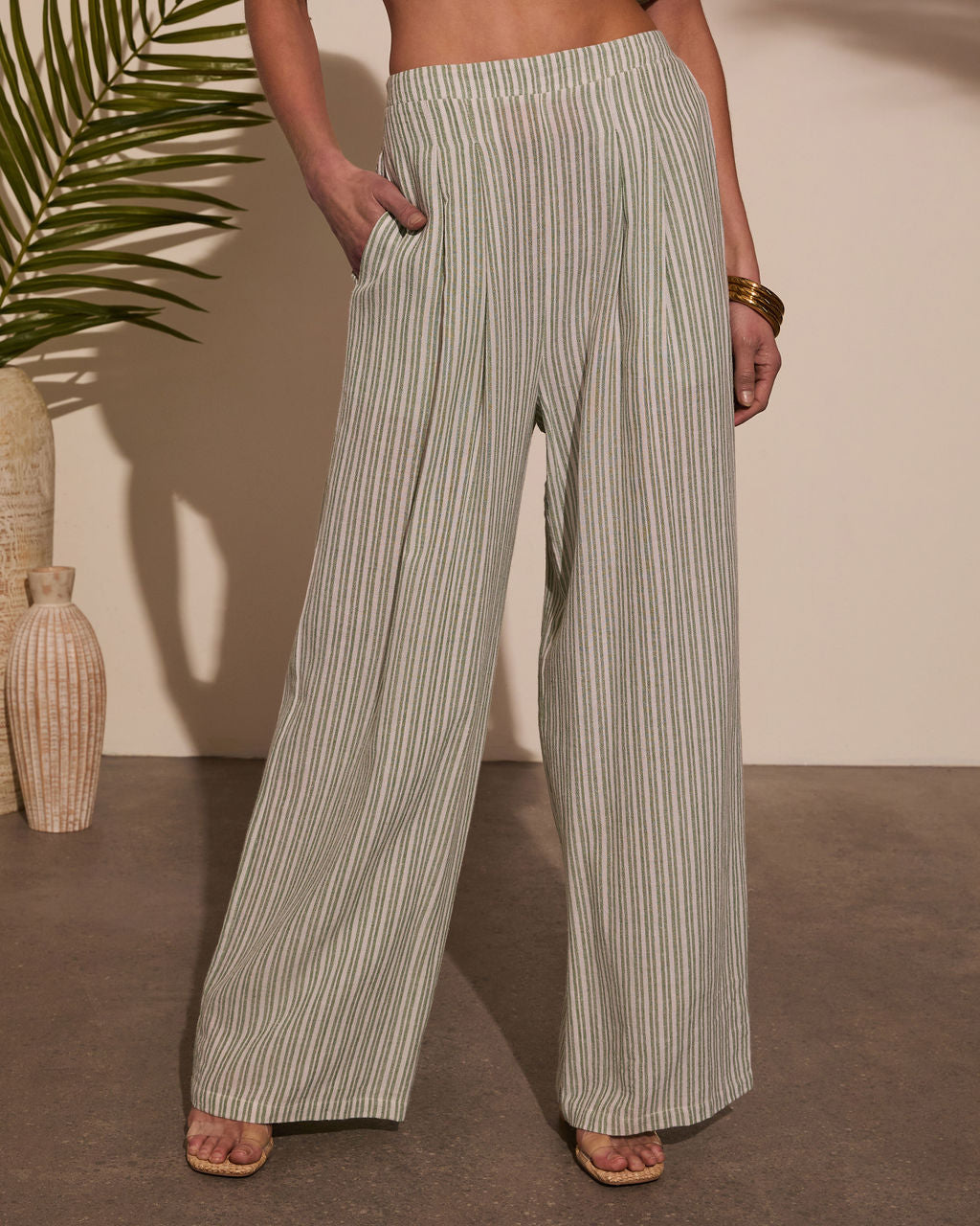 Seas the Day Striped Wide Leg Pants-Vogue Logic