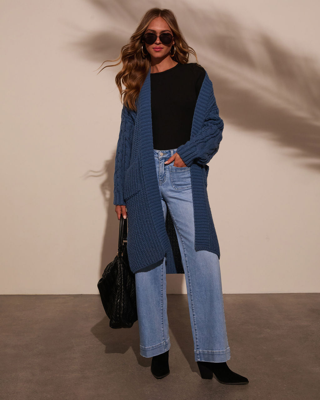 Ludlow Cable Knit Duster Cardigan-Vogue Logic