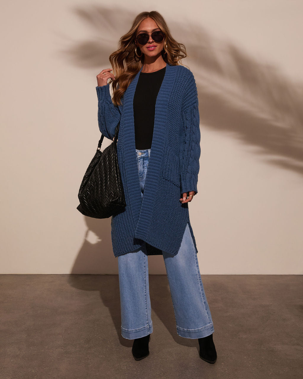 Ludlow Cable Knit Duster Cardigan-Vogue Logic