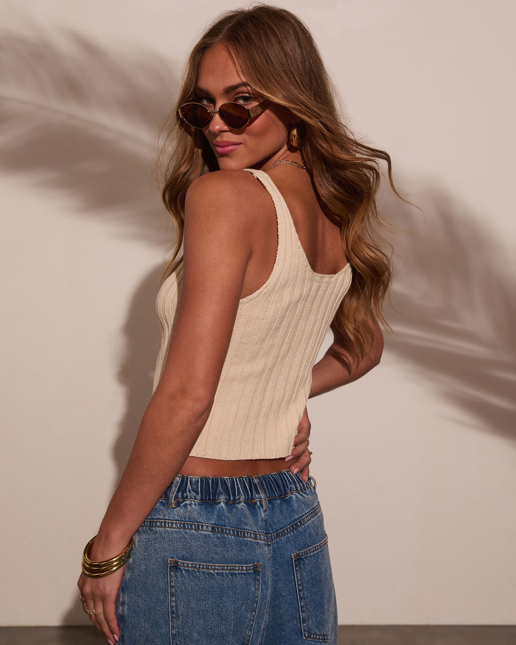 Summer Lover Ribbed Knit Tank-Vogue Logic