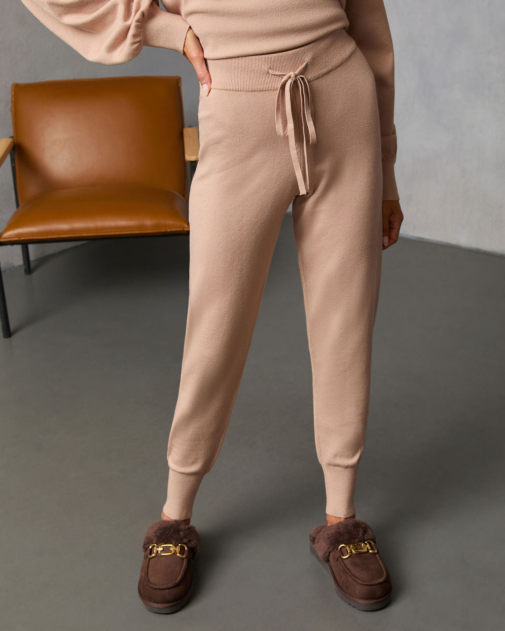 Elie Drawstring High Rise Joggers-Vogue Logic