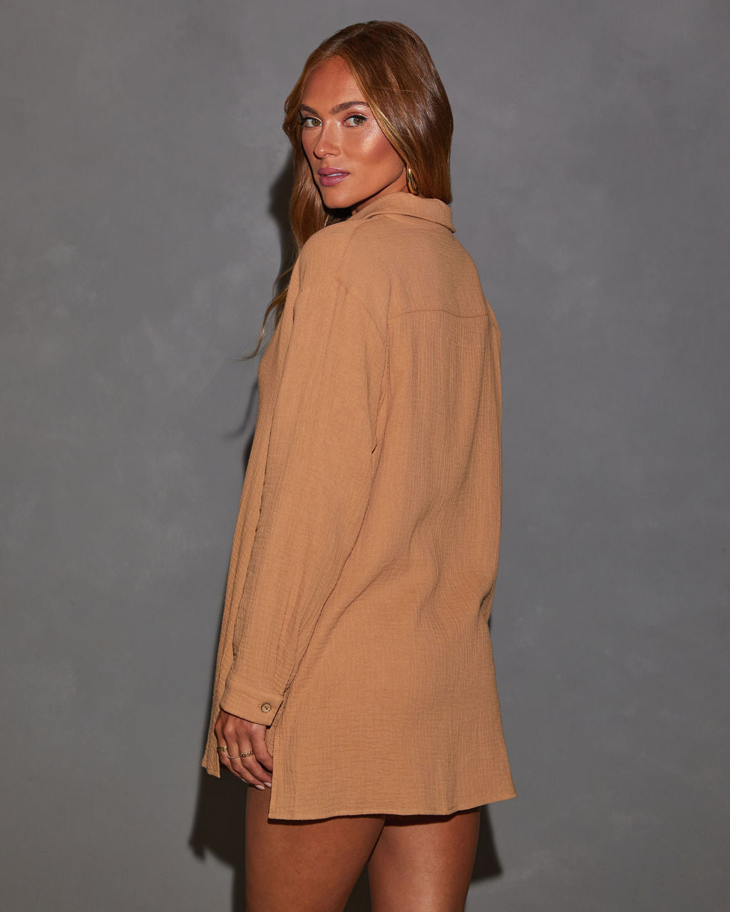 Tatum Cotton Button Down Romper-Vogue Logic