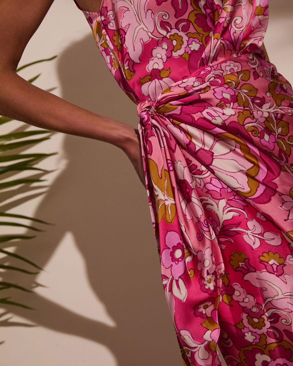 Alissa Floral Wrap Midi Dress-Vogue Logic