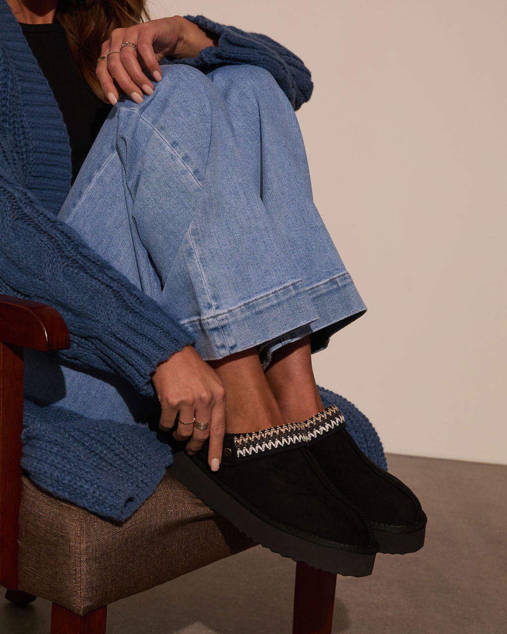 Selena Platform Slippers-Vogue Logic