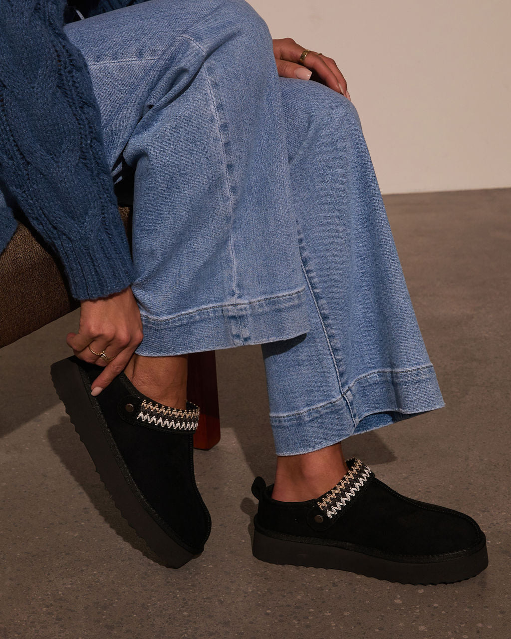 Selena Platform Slippers-Vogue Logic