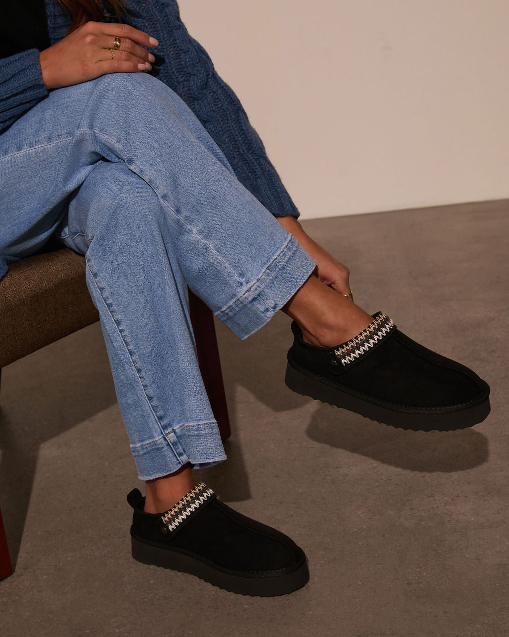 Selena Platform Slippers-Vogue Logic