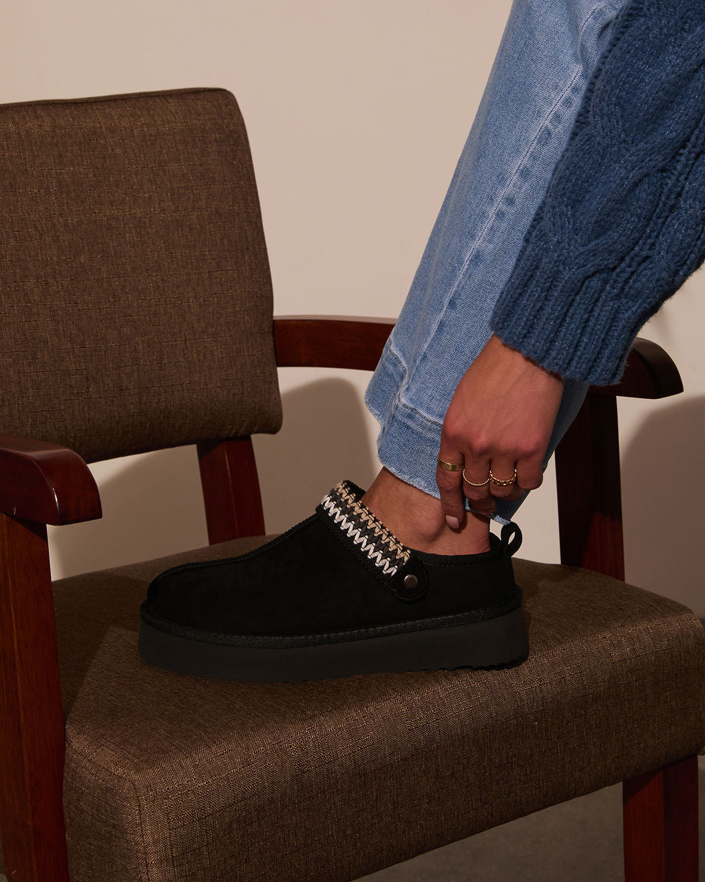 Selena Platform Slippers-Vogue Logic