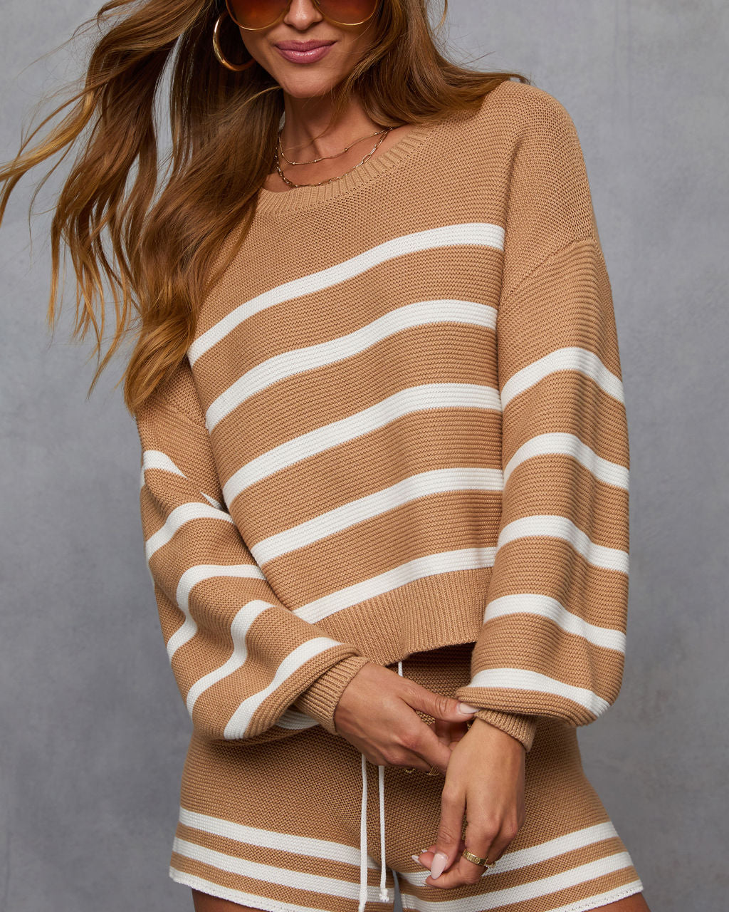 Keep Polished Oversized Cropped Sweater-Vogue Logic