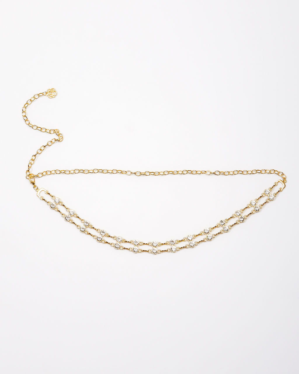 Alfred Rhinestone Chain Belt-Vogue Logic