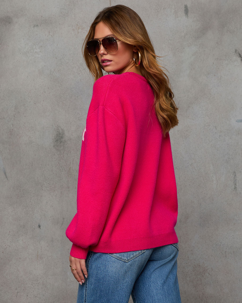 Cheer Mom Knit Pullover Sweater-Vogue Logic