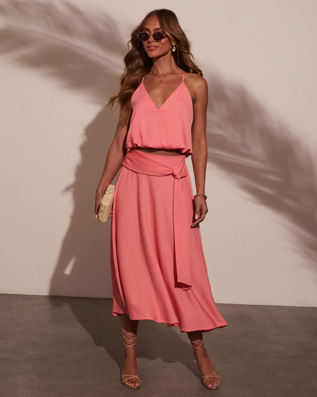 Sharena Surplice Crop Top-Vogue Logic