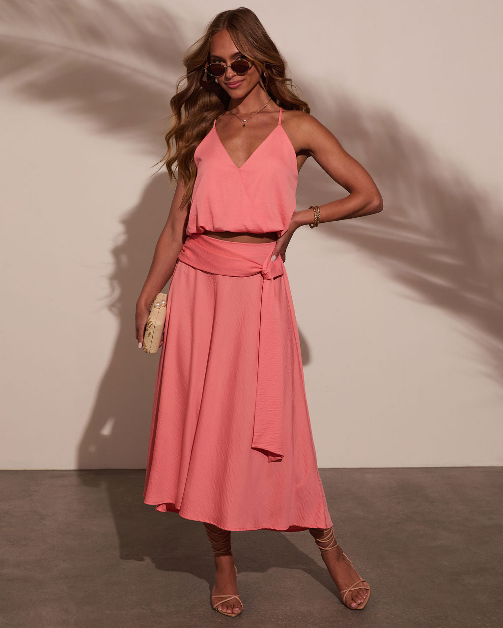 Sharena Surplice Crop Top-Vogue Logic