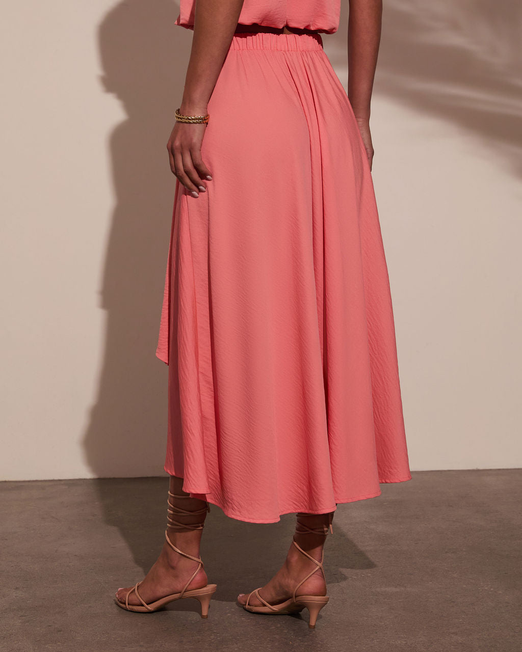 Sharena Waist Tie Midi Skirt-Vogue Logic