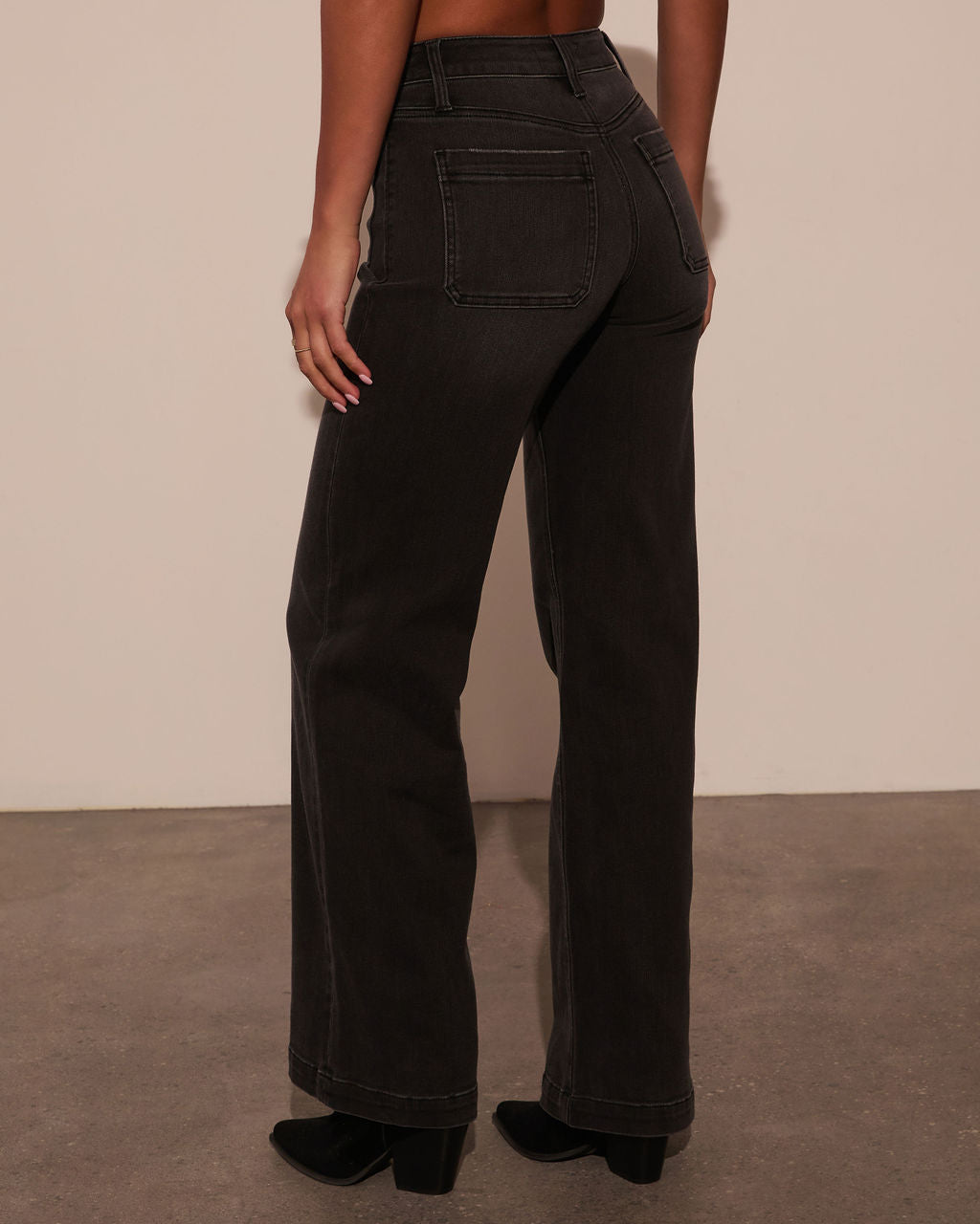 Iverson High Rise Wide Leg Denim-Vogue Logic
