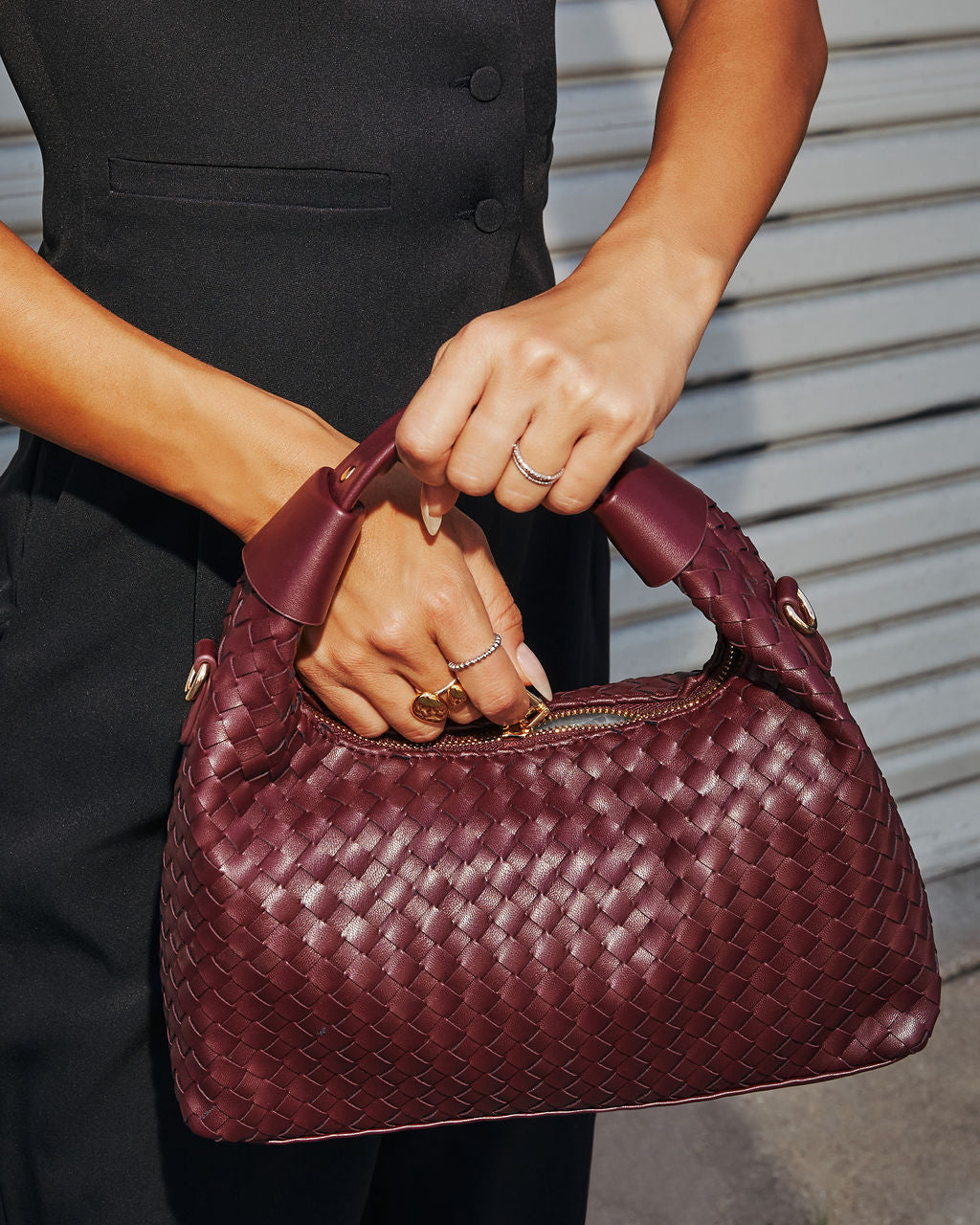 Wilder Woven Top Handle Bag-Vogue Logic