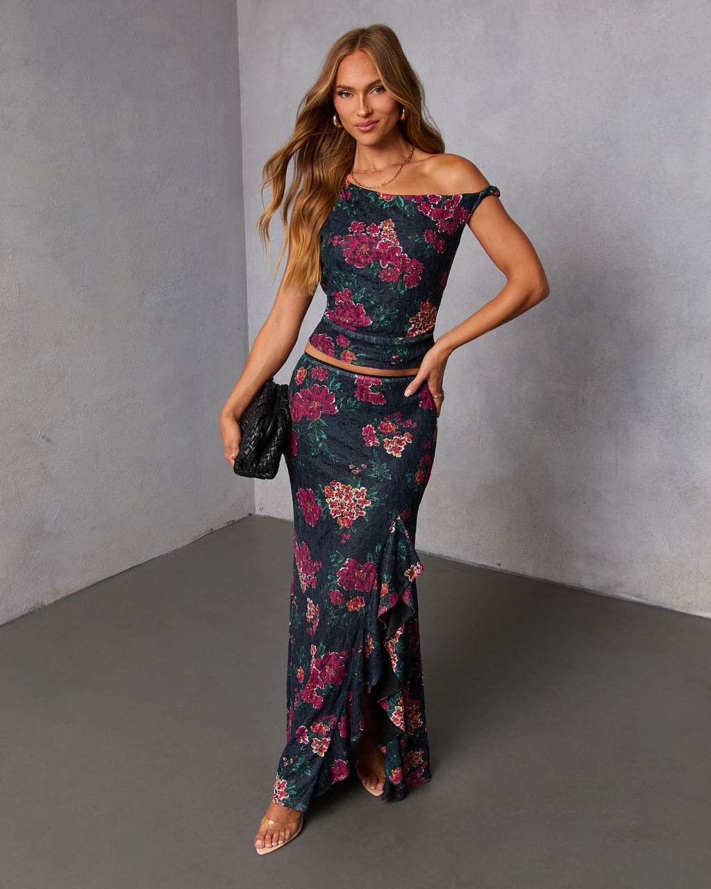 Falling Pretty Lace Maxi Skirt-Vogue Logic