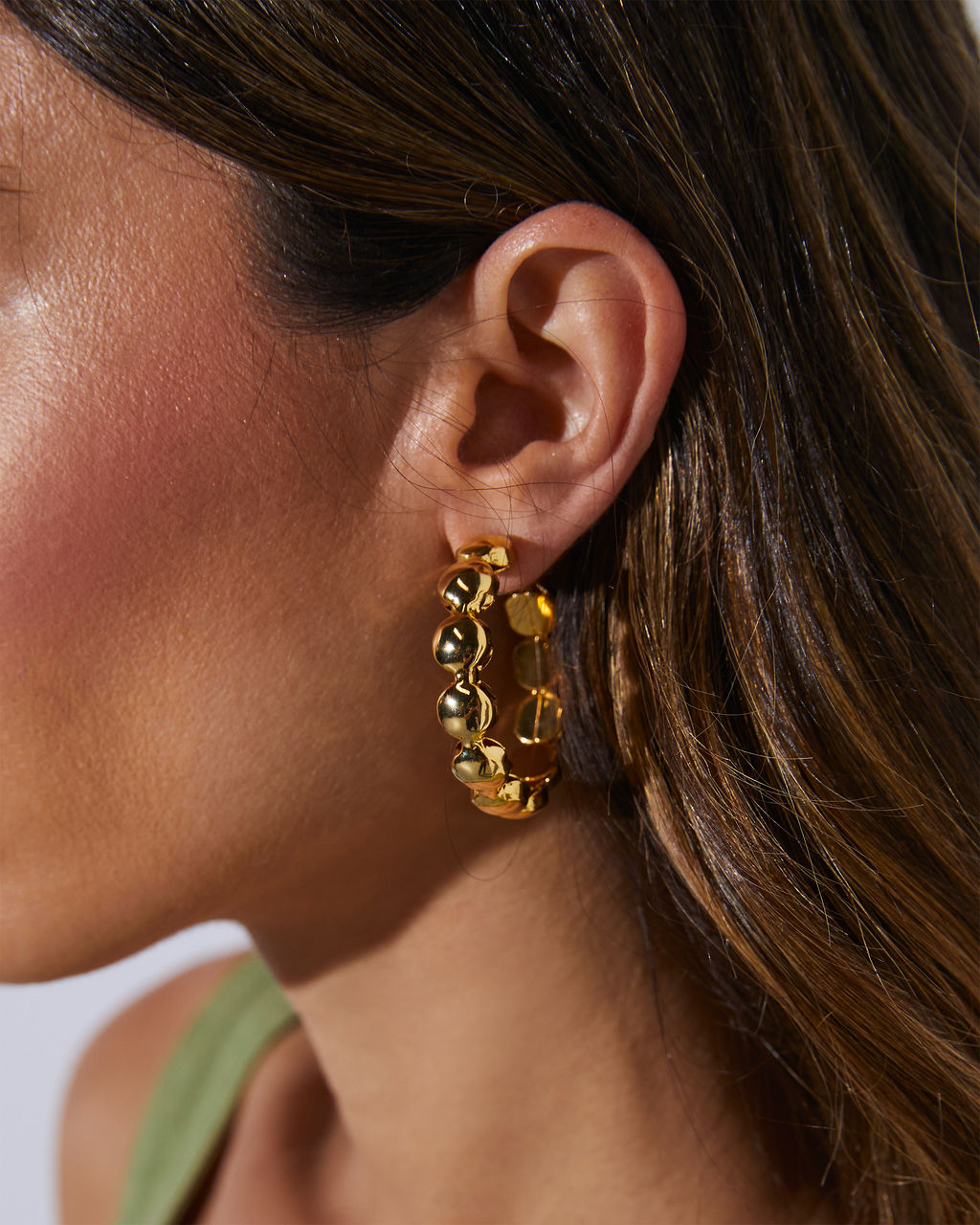 Dilara Bubble Hoop Earrings-Vogue Logic