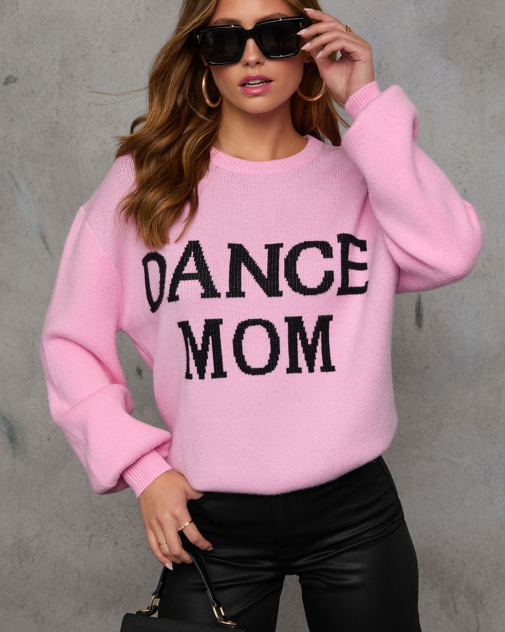 Dance Mom Knit Pullover Sweater-Vogue Logic