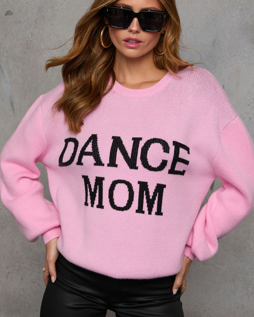 Dance Mom Knit Pullover Sweater-Vogue Logic
