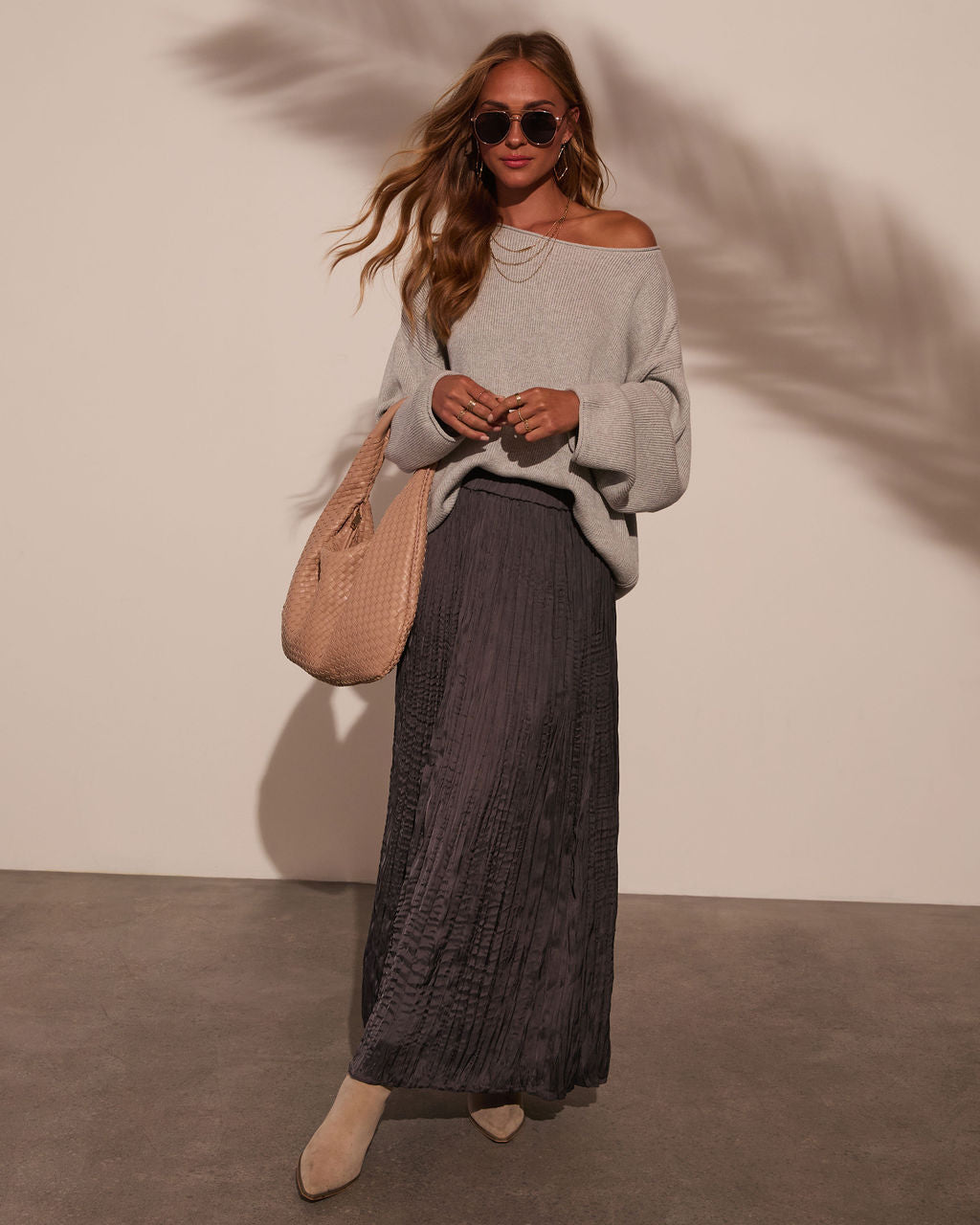 Selah Plisse Maxi Skirt-Vogue Logic