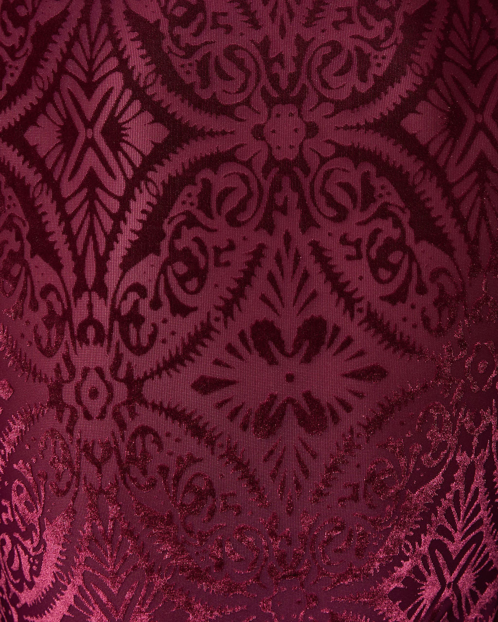 Tessy Velvet Burnout Turtleneck Top-Vogue Logic