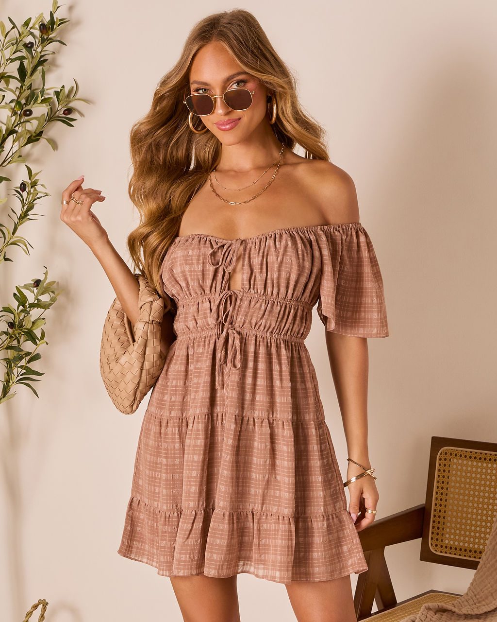 Pure Essence Tiered Babydoll Dress-Vogue Logic