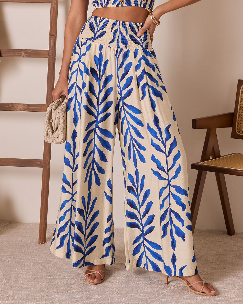 Reynah Tropical Wide Leg Pant-Vogue Logic