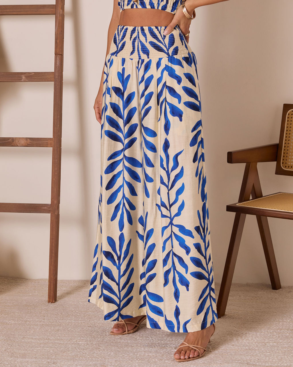 Reynah Tropical Wide Leg Pant-Vogue Logic