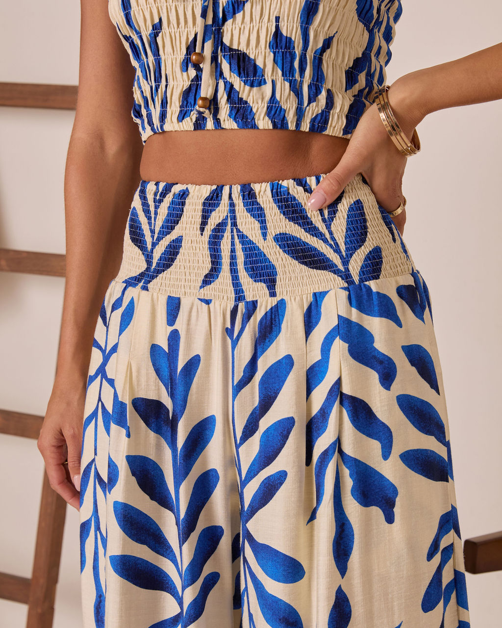 Reynah Tropical Wide Leg Pant-Vogue Logic