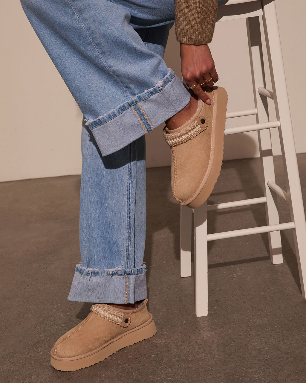 Selena Platform Slippers-Vogue Logic