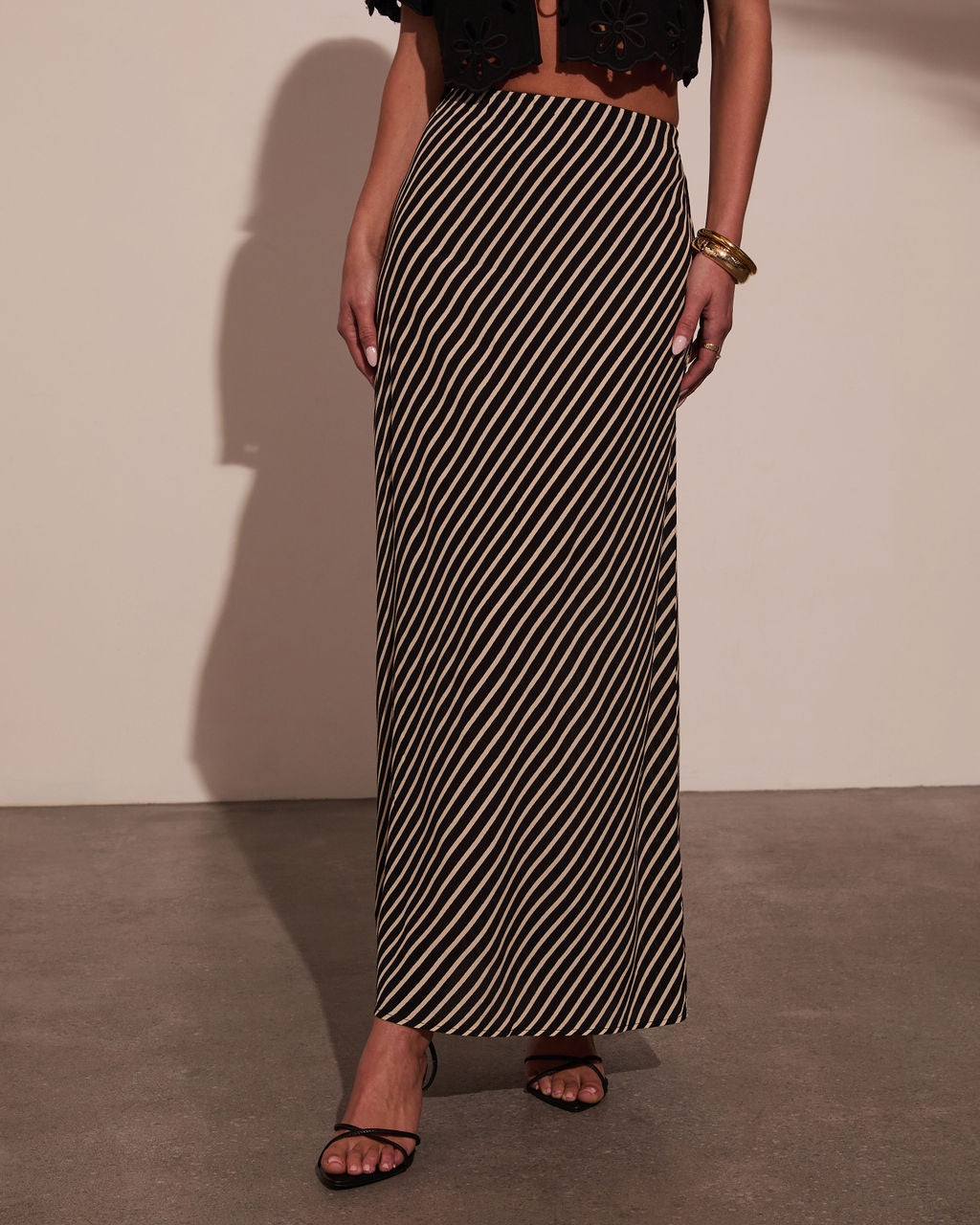 Sweet Haven Striped Maxi Skirt-Vogue Logic