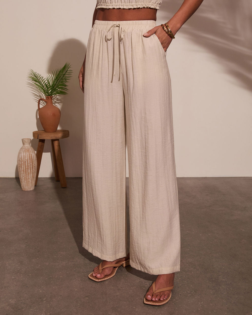 Pamella Pleated Wide Leg Pants-Vogue Logic