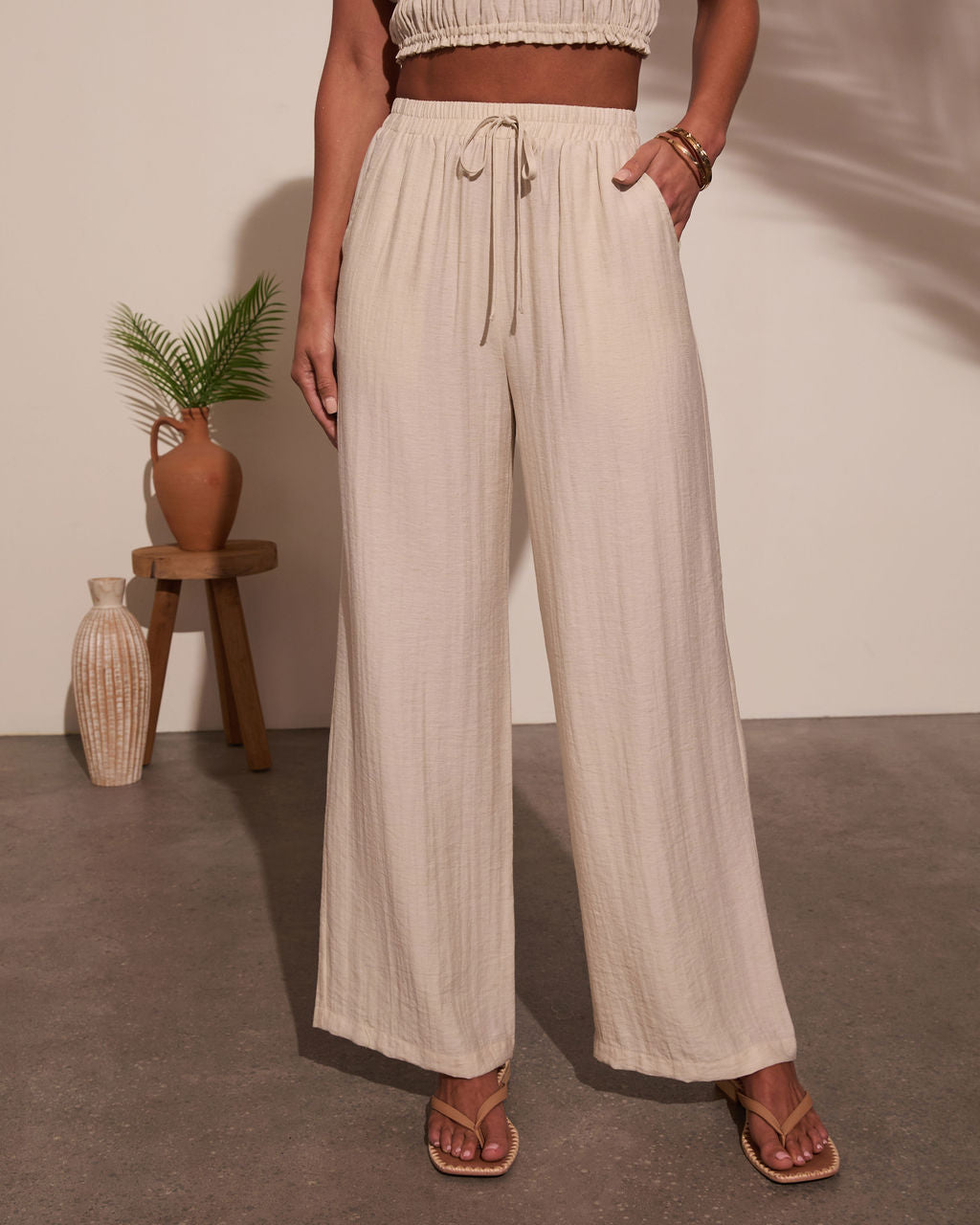 Pamella Pleated Wide Leg Pants-Vogue Logic