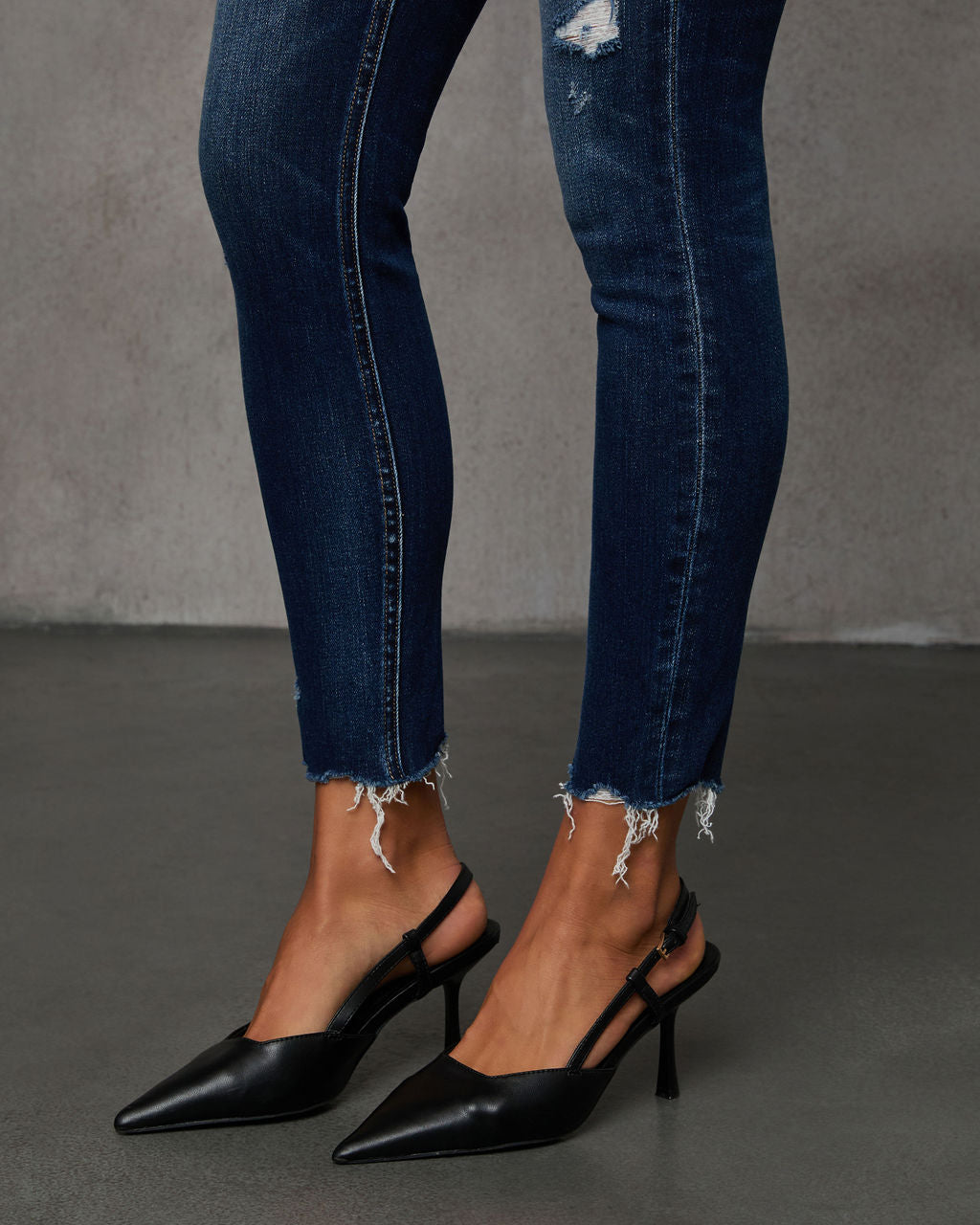 Jaylen Mid Rise Distressed Skinny Jeans-Vogue Logic