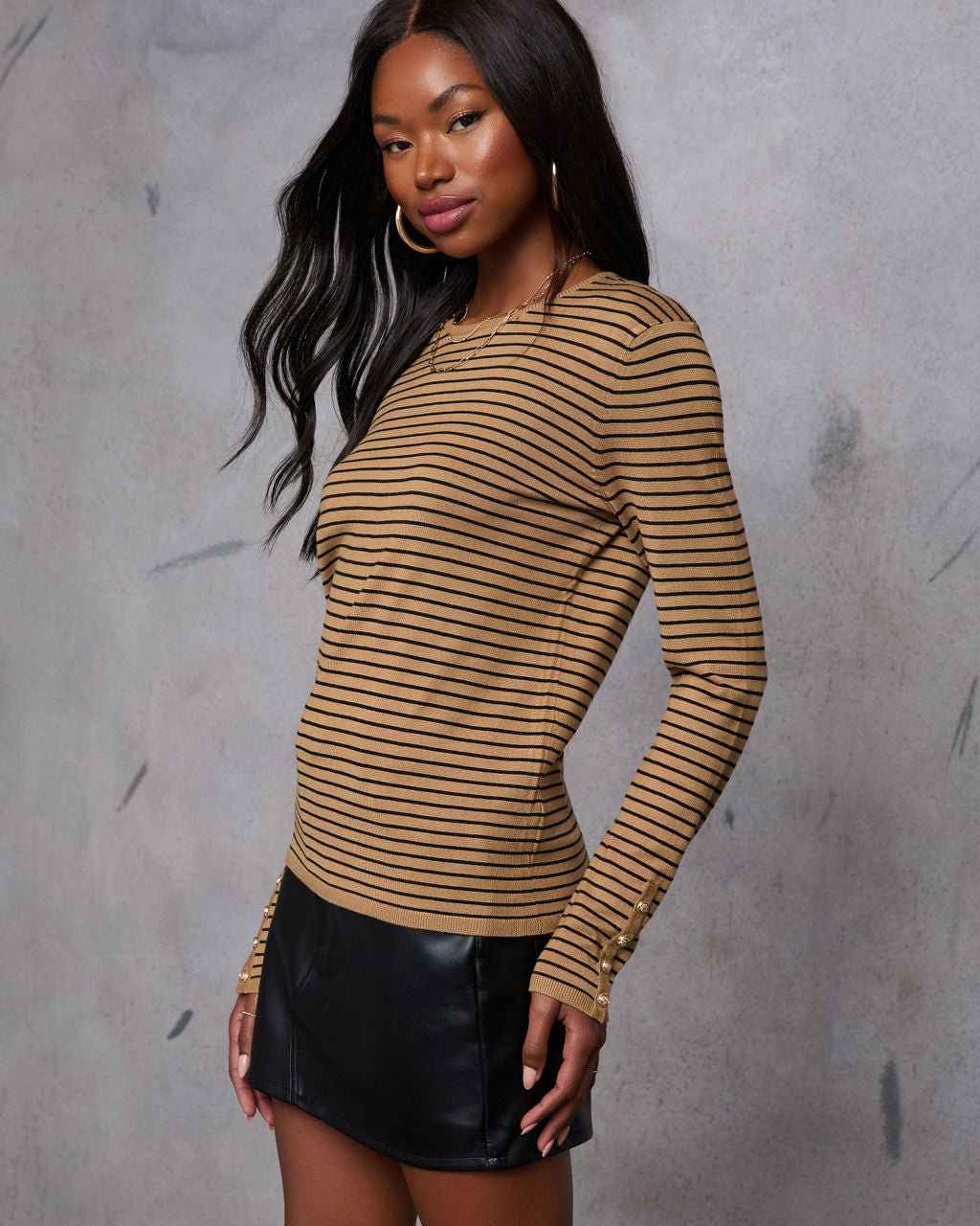 Cider Sips Long Sleeve Top-Vogue Logic