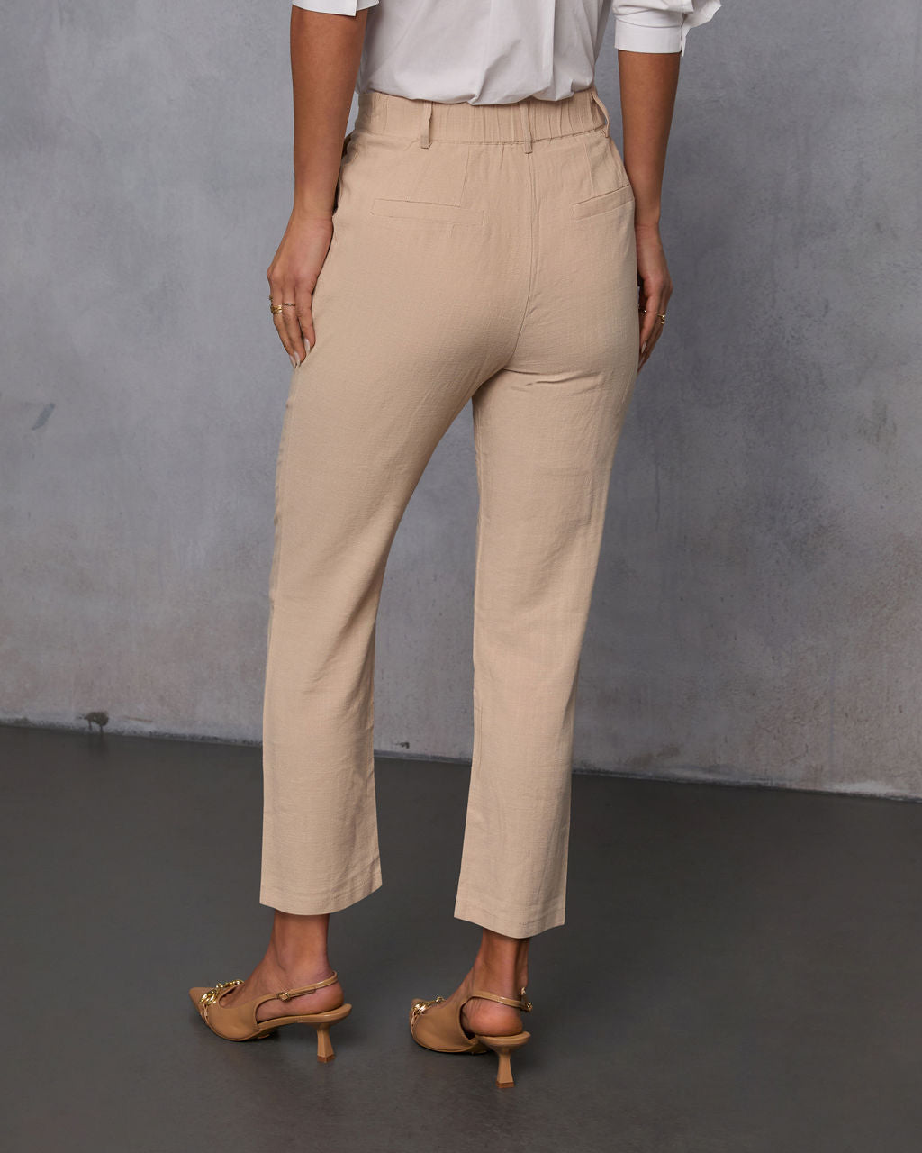 Barbara High Rise Trouser Pants-Vogue Logic