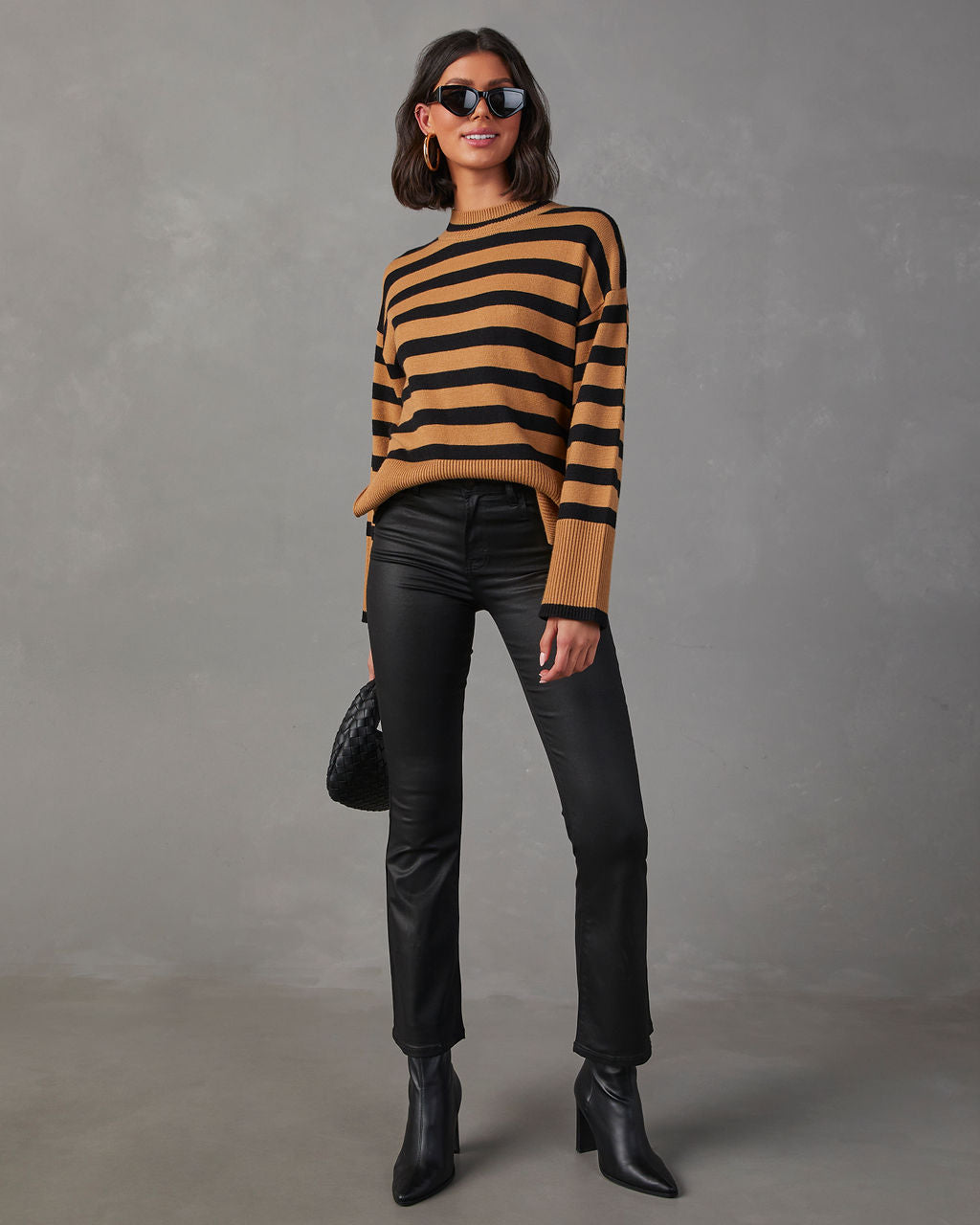 Dont Mind Me Striped Knit Sweater-Vogue Logic