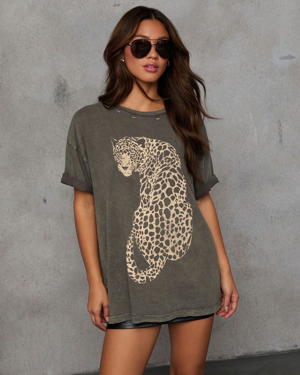 Spirit Animal Short Sleeve Graphic Top-Vogue Logic