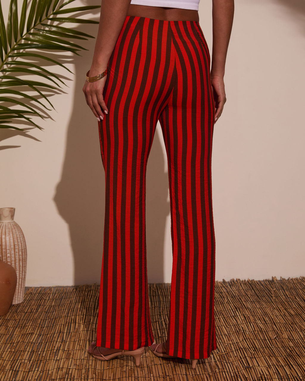 Celina Striped Wide Leg Pants-Vogue Logic
