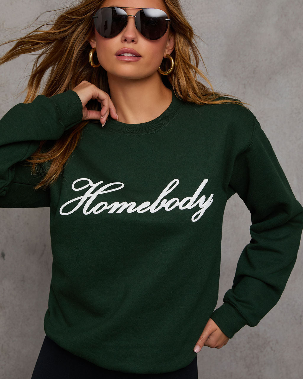 Homebody Graphic Sweatshirt-Vogue Logic