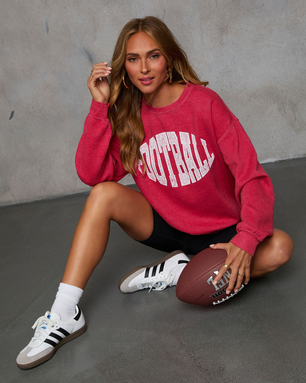 Football Season Graphic Sweatshirt-Vogue Logic