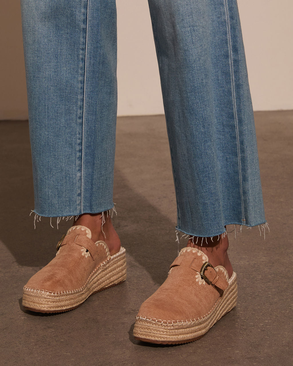 Esme Suede Platform Mule-Vogue Logic