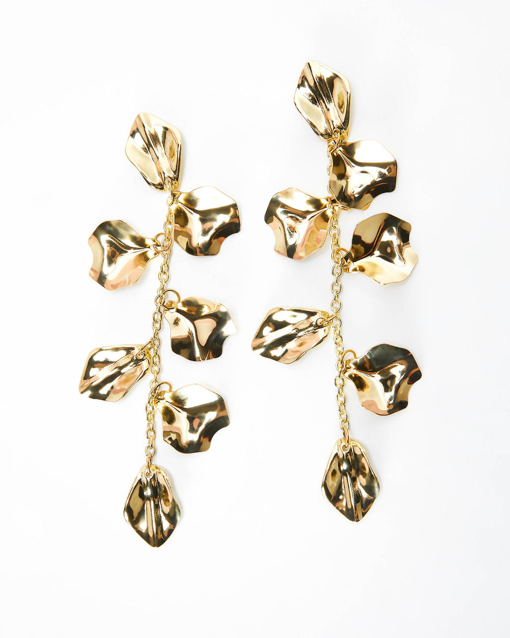 Etta Textured Drop Earrings-Vogue Logic