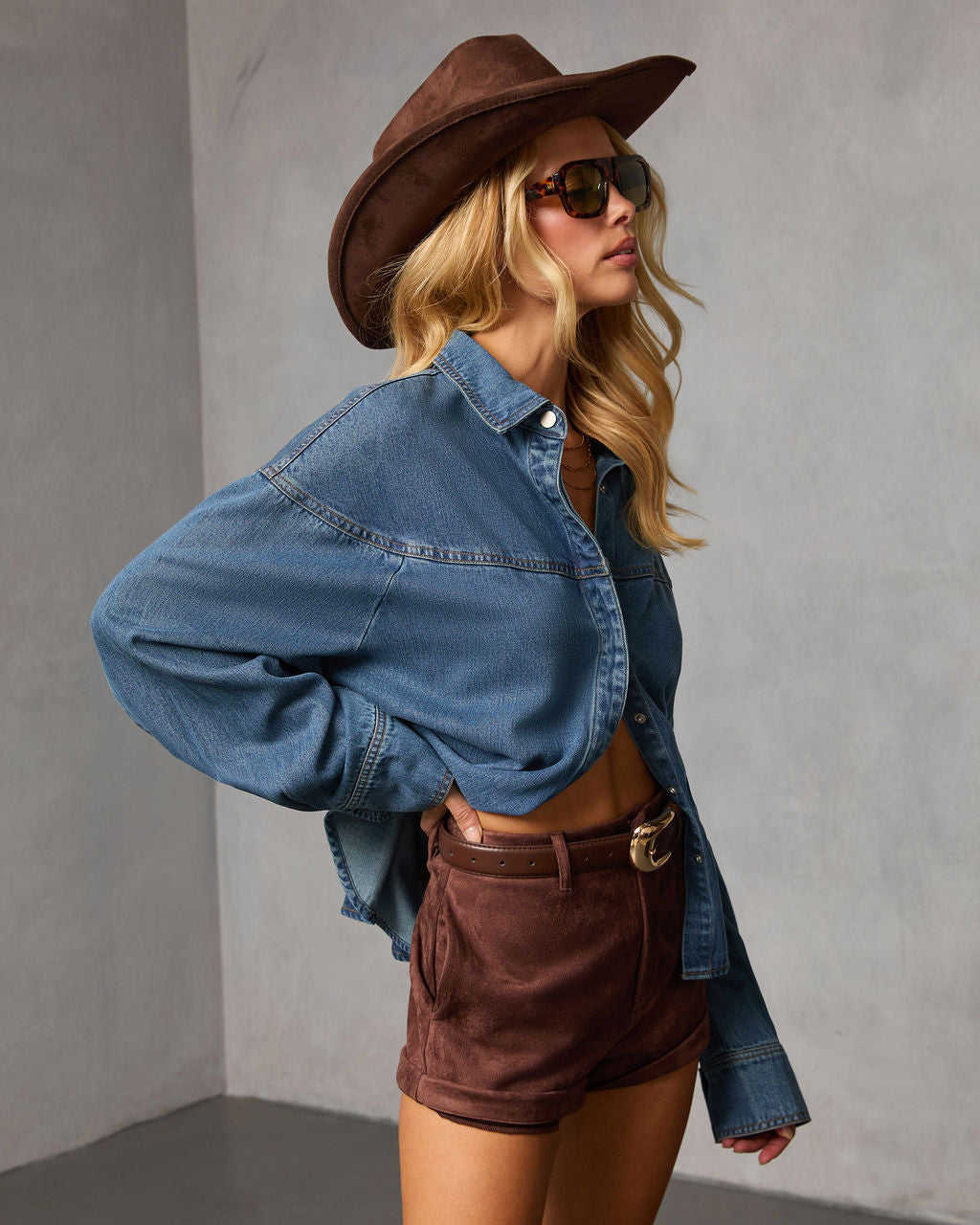 Berkshire Chambray Top-Vogue Logic