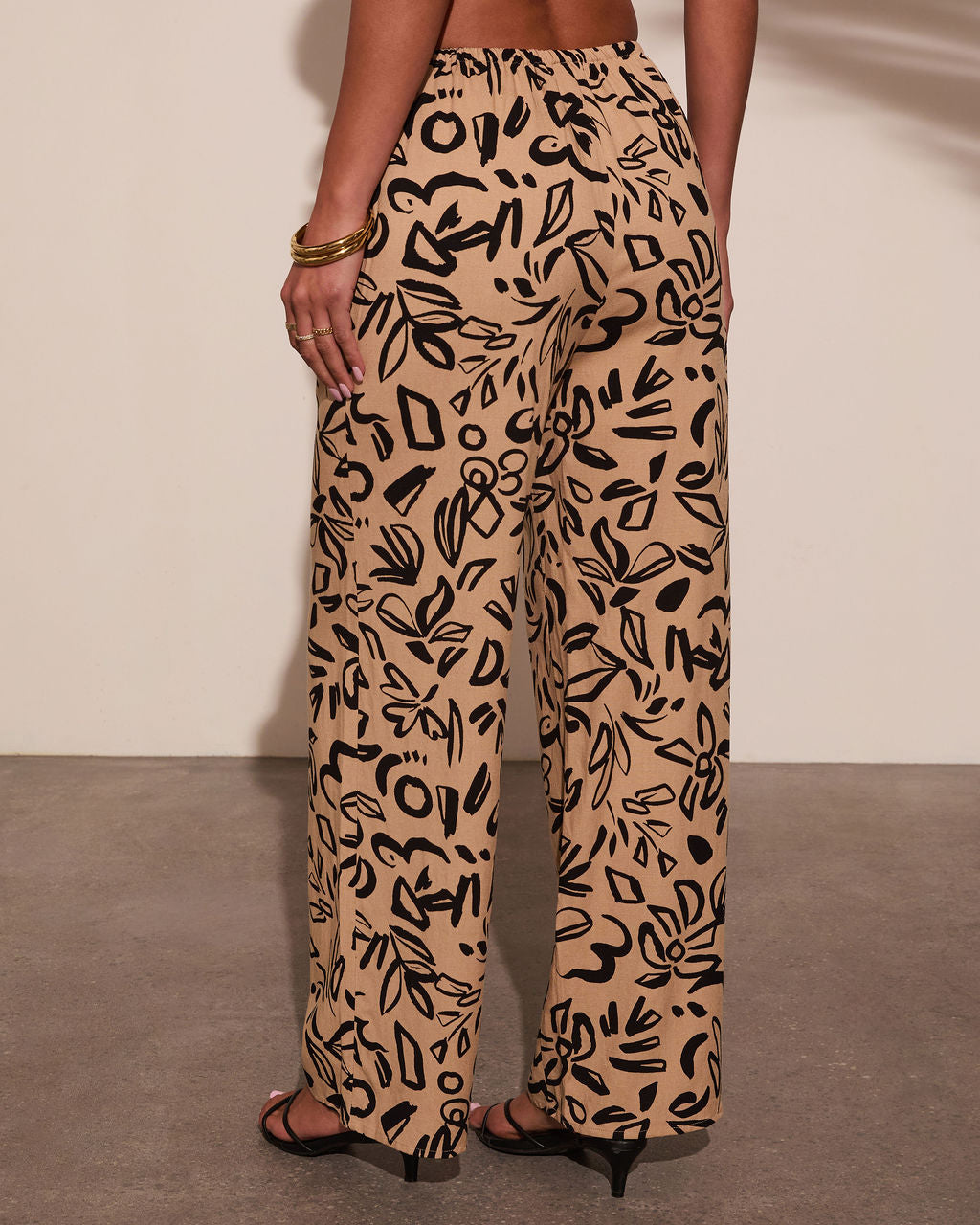 Carriena Abstract Print Pants-Vogue Logic