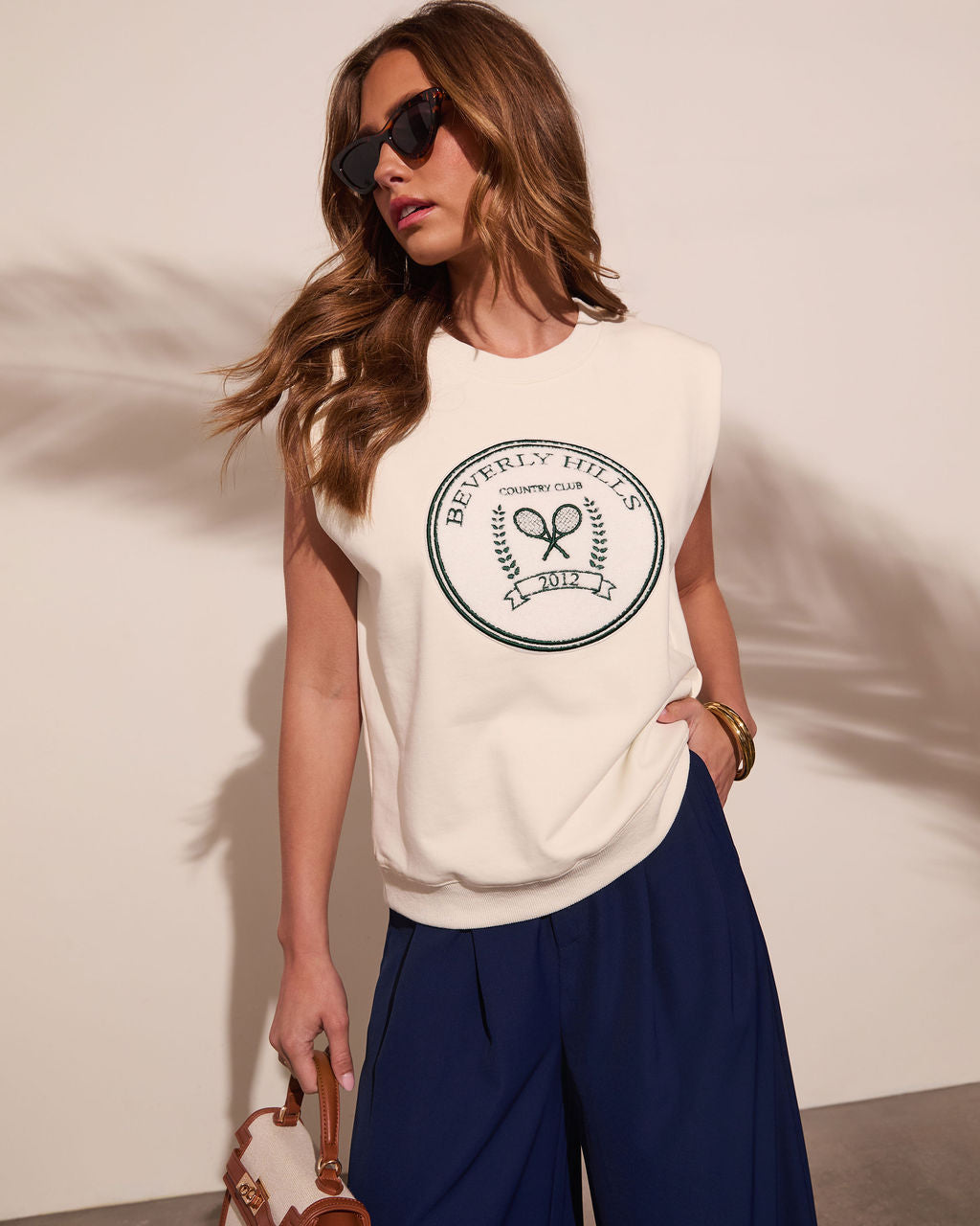 Beverly Hills Country Club Graphic Tank-Vogue Logic