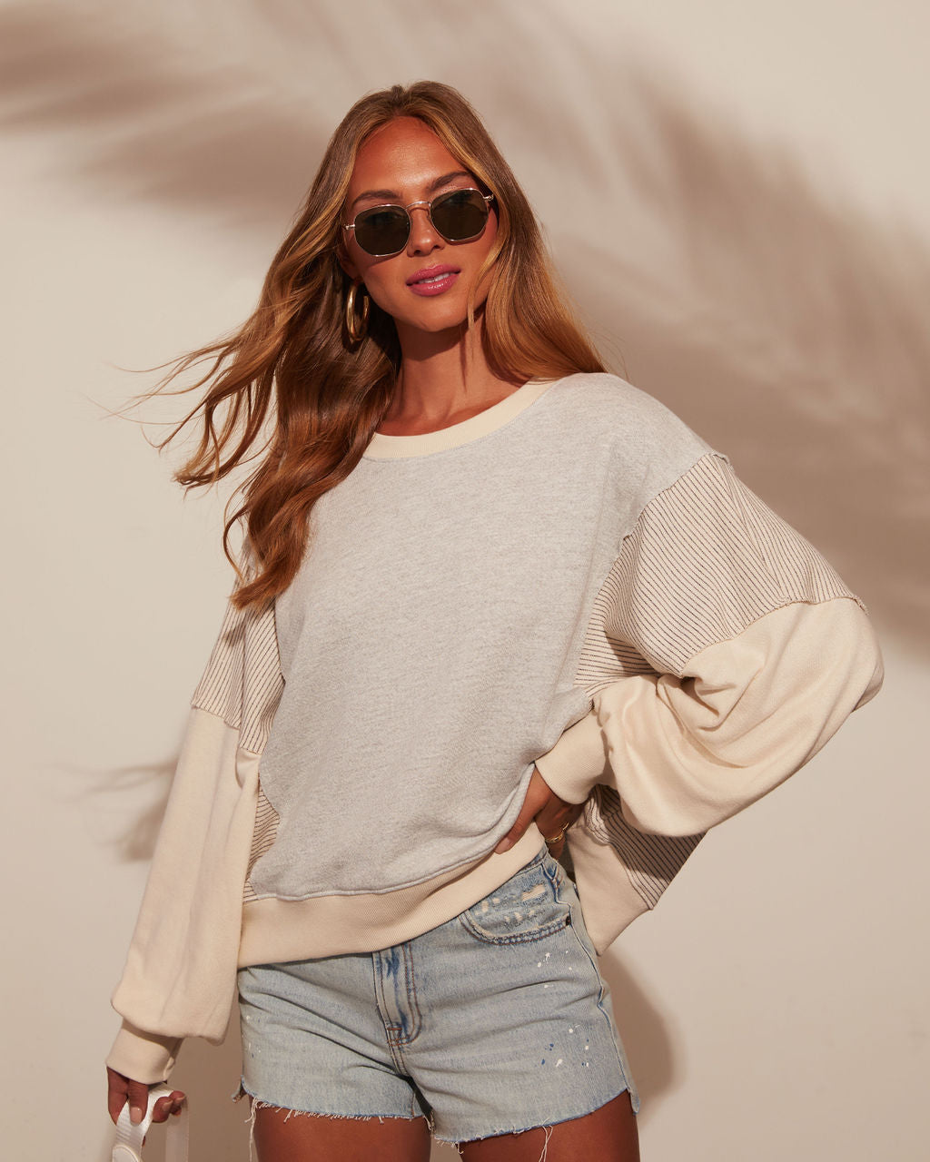 Marlee Colorblock Sweatshirt-Vogue Logic